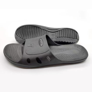 Dép 6 lỗ chống tĩnh điện SPU dày dặn đáy mềm thoáng khí S126, Màu đen - Size 41/42