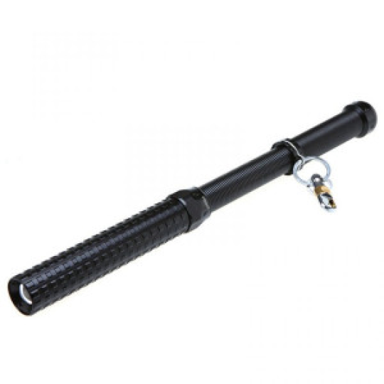 Đèn pin chiếu xa siêu sáng, kết hợp gậy tự vệ, chống nước chống sốc D104